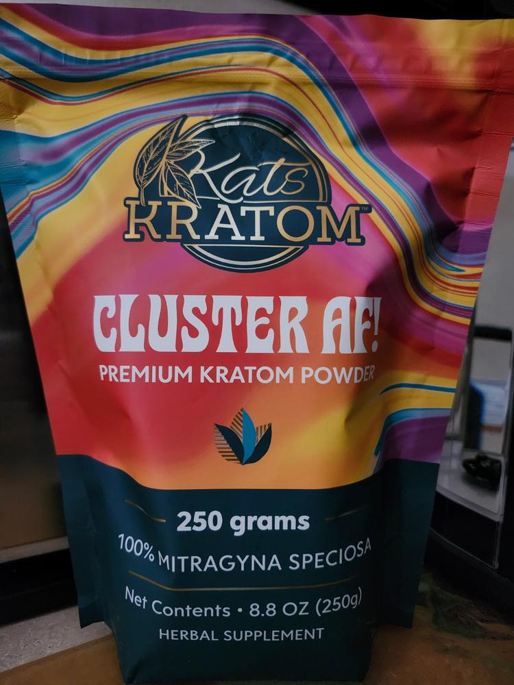 Cluster AF! Trainwreck Kratom Powder - 250 Grams, Cluster AF - Customer Photo From Lutetia Pennington