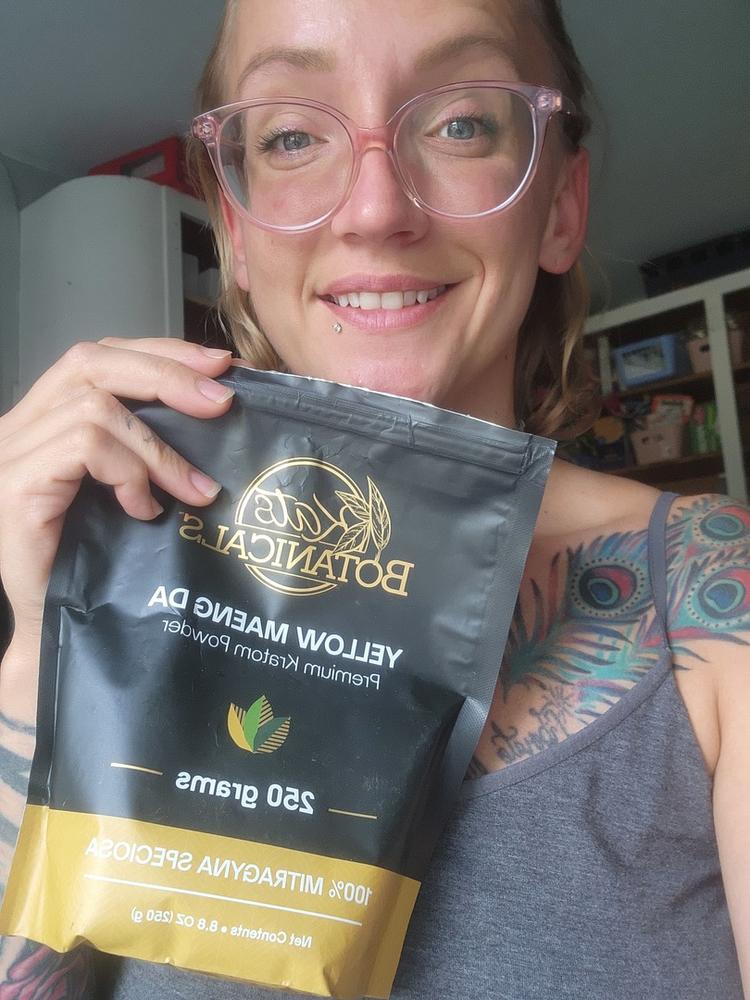 Yellow Maeng Da Kratom Powder - 500 Grams - Customer Photo From Bryttani D.