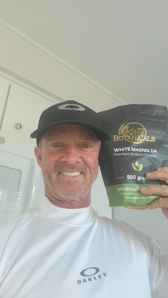 White Maeng Da Kratom Powder - 500 Grams - Customer Photo From Scott Lewis