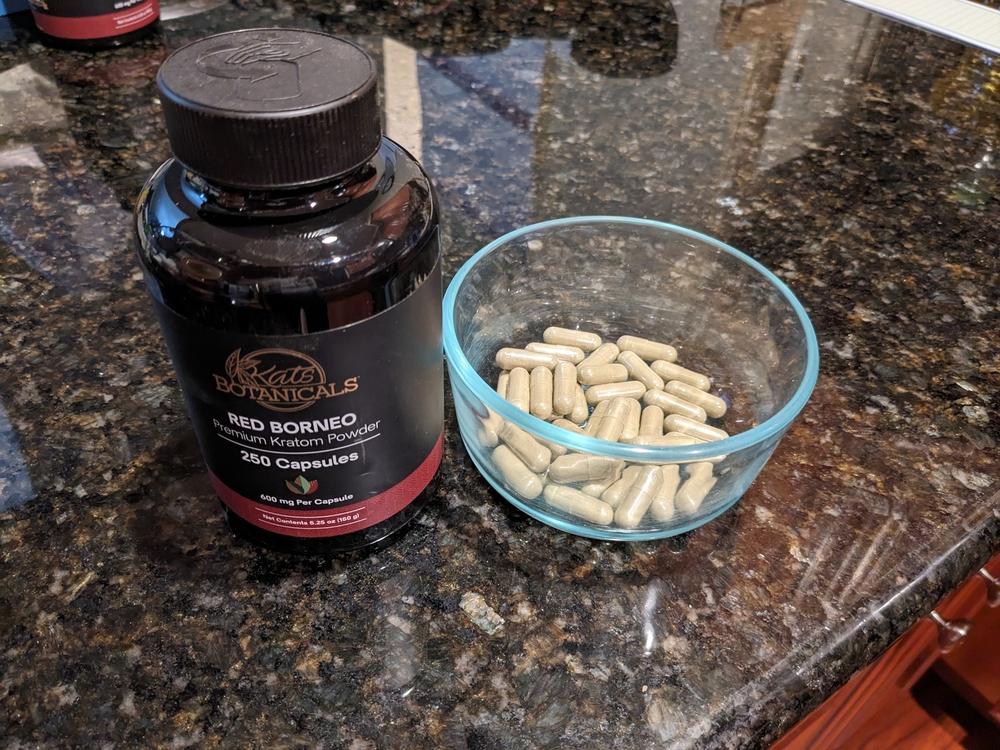 Red Bali Kratom Capsules - 90 Count (54 grams) - Customer Photo From Eric P.