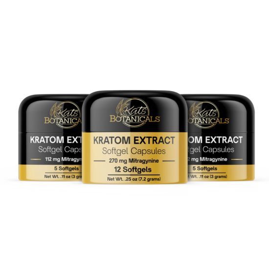 Kratom 45% Extract Softgel Capsules