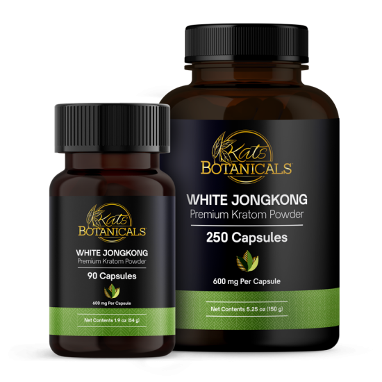 White JongKong Kratom caps