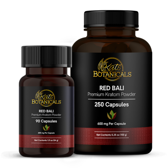 Red Bali Kratom capsules