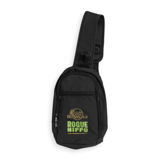 Rogue Hippo Crossbody Sling Bag White-Green Logo