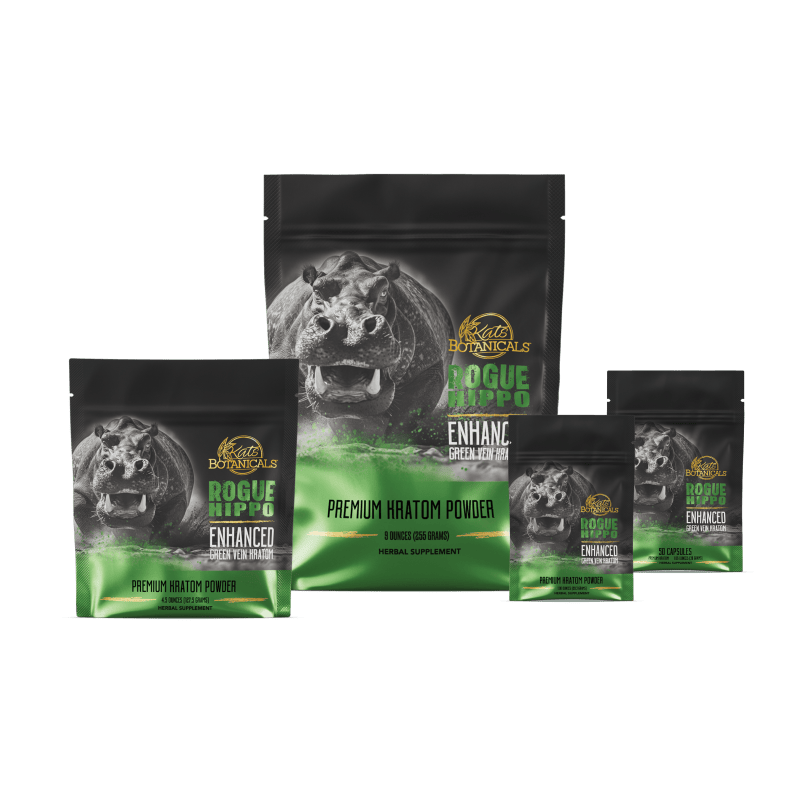 Rogue Hippo Enhanced Green Vein Kratom