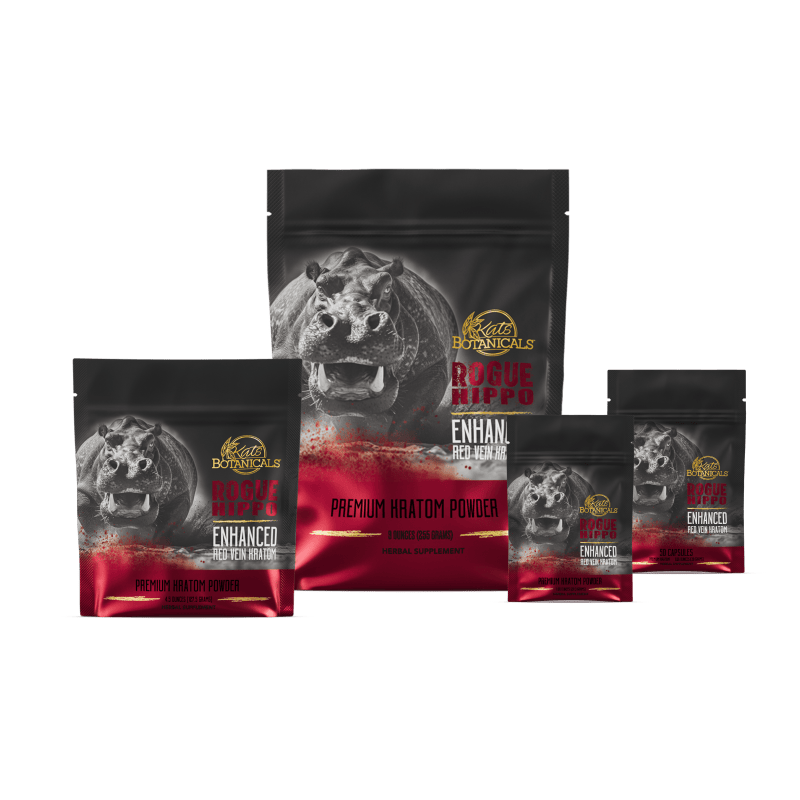 Rogue Hippo Enhanced Red Vein Kratom