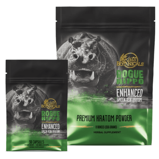 Rogue Hippo Green Vein Enhanced Kratom