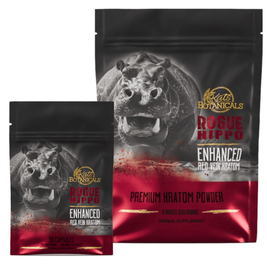 Rogue Hippo Red Vein Enhanced Kratom