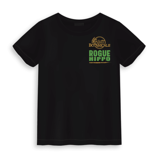 ROGUE HIPPO SS BLACK T-SHIRT Front